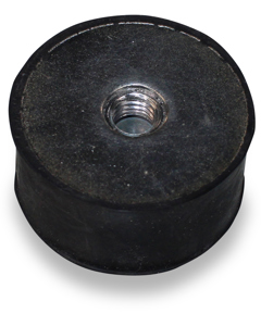 Rubber-metal buffer E 40x15 with female thread M8